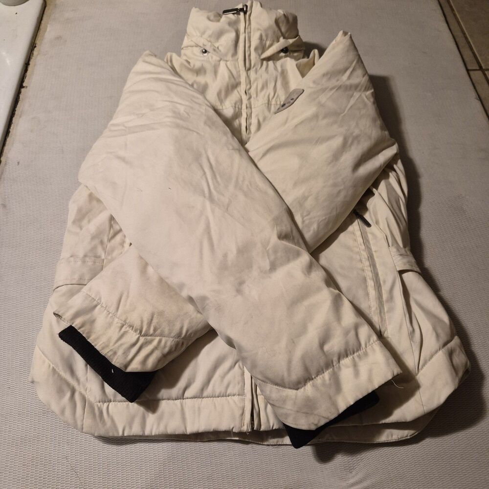 Columbia Women’s Medium White Down Winter Coat XCO Detachable Hood - Picture 3 of 16